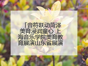 音符跃动菏泽 美育浸润童心 上海音乐学院美育教育展演山东省展演·菏泽站落幕