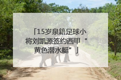 15岁泉籍足球小将刘凯源签约西甲“黄色潜水艇”