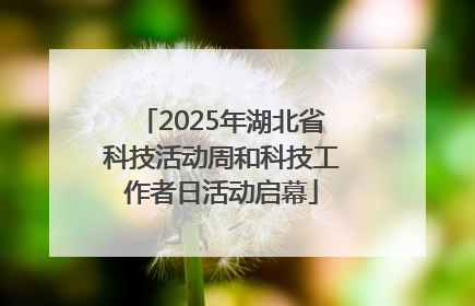 2025年湖北省科技活动周和科技工作者日活动启幕
