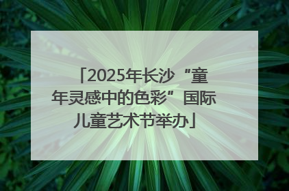 2025年长沙“童年灵感中的色彩”国际儿童艺术节举办