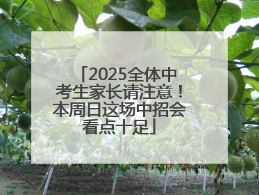 2025全体中考生家长请注意！本周日这场中招会看点十足