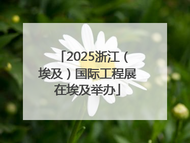2025浙江（埃及）国际工程展在埃及举办