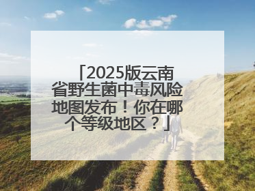 2025版云南省野生菌中毒风险地图发布！你在哪个等级地区？