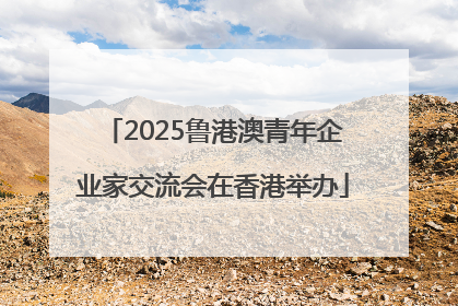 2025鲁港澳青年企业家交流会在香港举办
