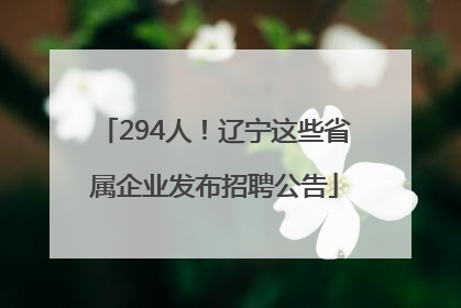 294人！辽宁这些省属企业发布招聘公告