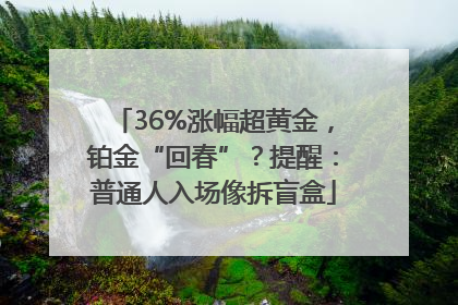 36%涨幅超黄金，铂金“回春”？提醒：普通人入场像拆盲盒