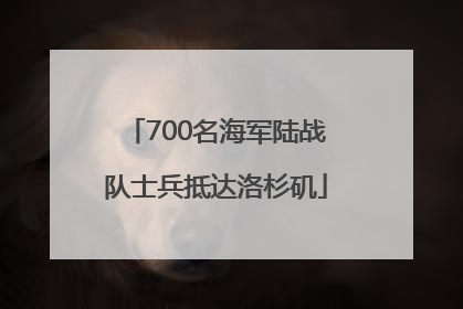 700名海军陆战队士兵抵达洛杉矶