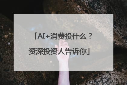 AI+消费投什么？资深投资人告诉你