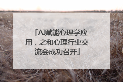 AI赋能心理学应用，之和心理行业交流会成功召开