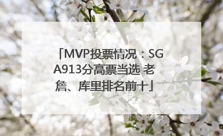 MVP投票情况：SGA913分高票当选 老詹、库里排名前十